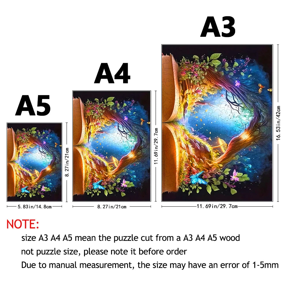 Enchanted Book Wooden Puzzle - PuzzleWood