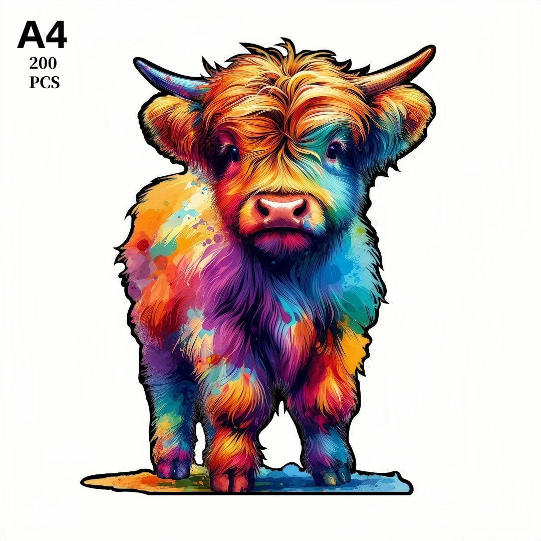 Rainbow Moo Magic Puzzle - PuzzleWood