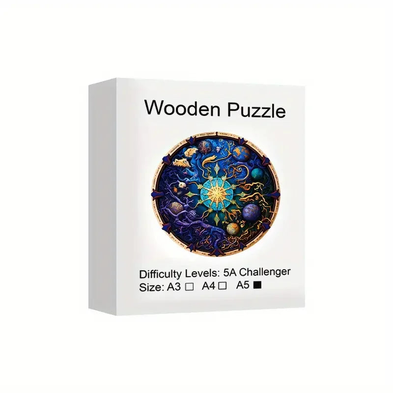 Cosmic Zodiac Wooden Puzzle - PuzzleWood