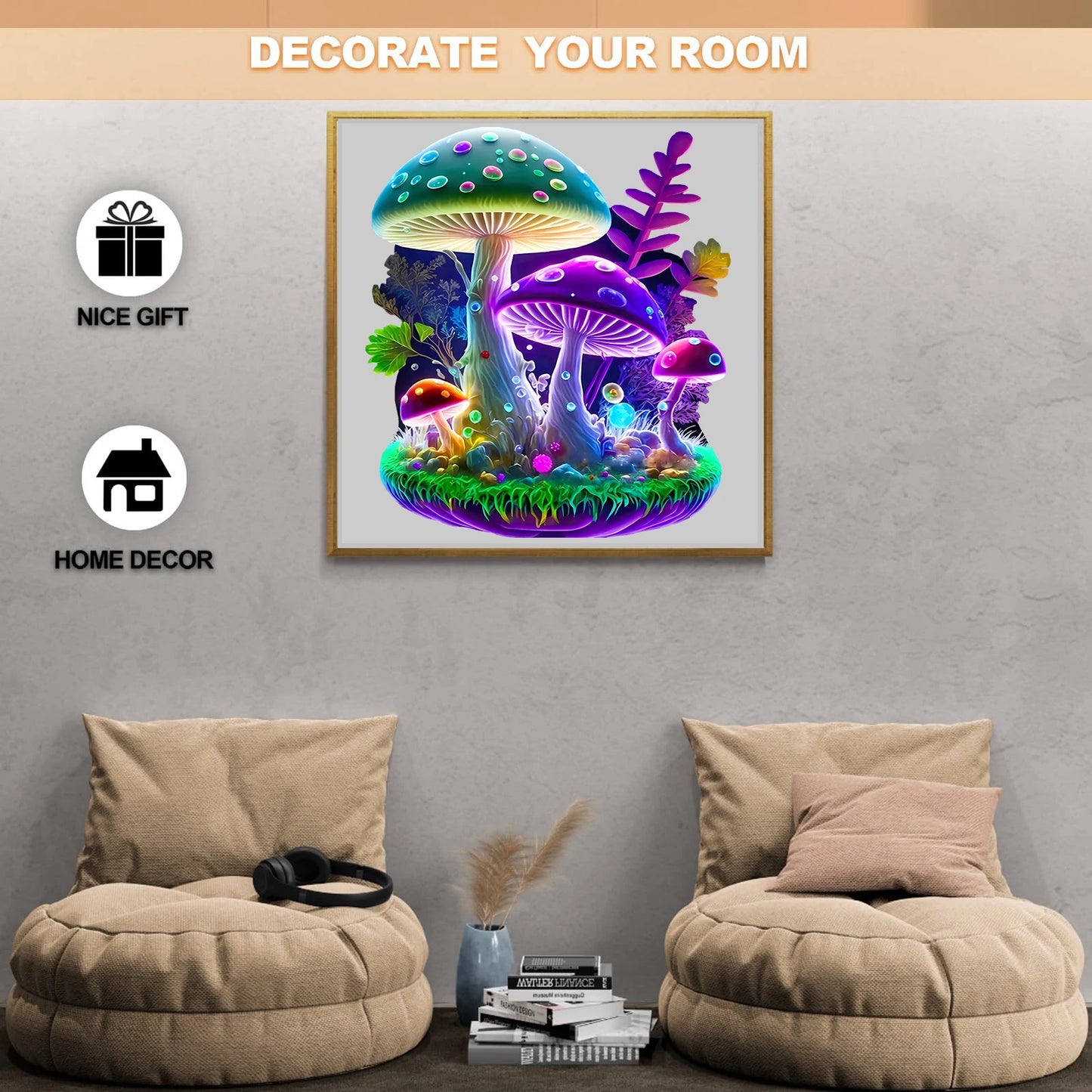 Magical Mushrooms Wooden Puzzle - PuzzleWood