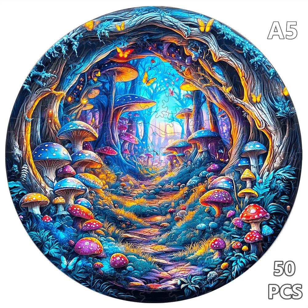 Enchanted Mushroom Forest Puzzle - PuzzleWood