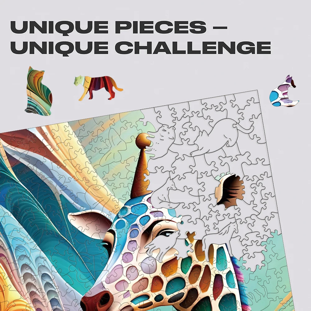 Safari Glow Wooden Puzzle - PuzzleWood