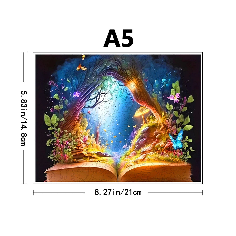 Enchanted Book Wooden Puzzle - PuzzleWood