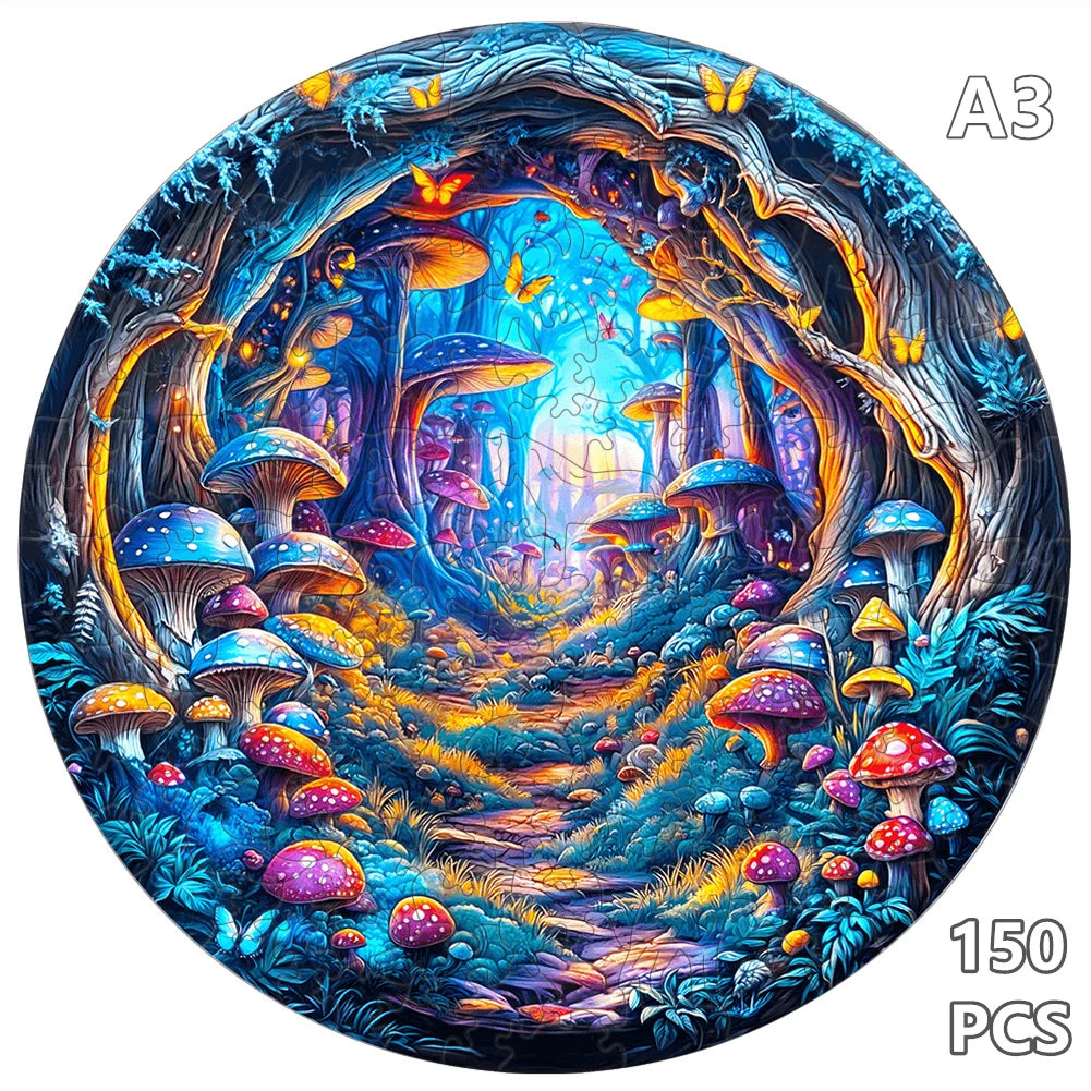 Enchanted Mushroom Forest Puzzle - PuzzleWood