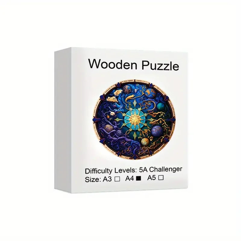 Cosmic Zodiac Wooden Puzzle - PuzzleWood
