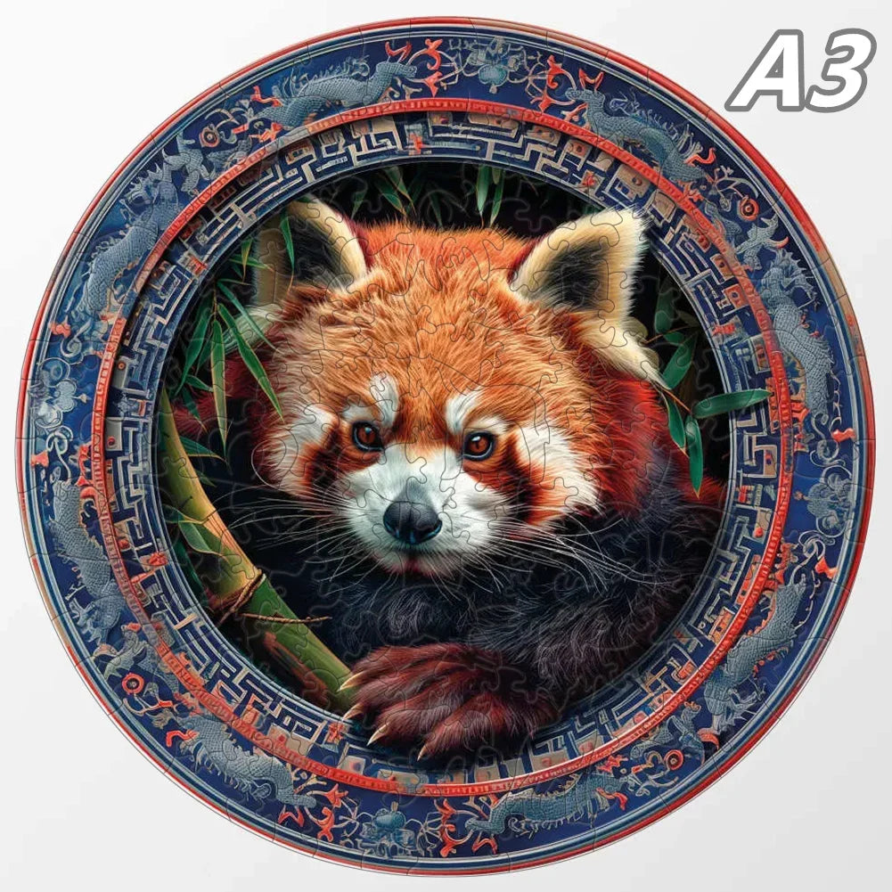 Red Panda Wooden Puzzle - PuzzleWood