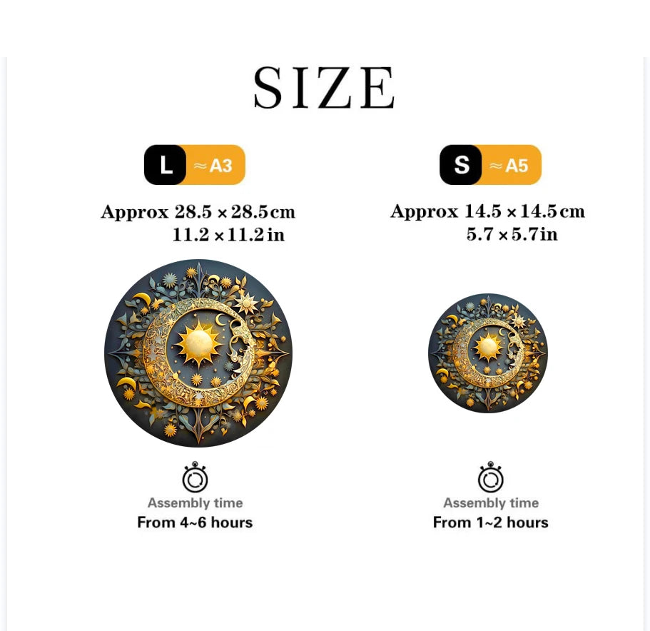 Celestial Mandala Wooden Puzzle - PuzzleWood