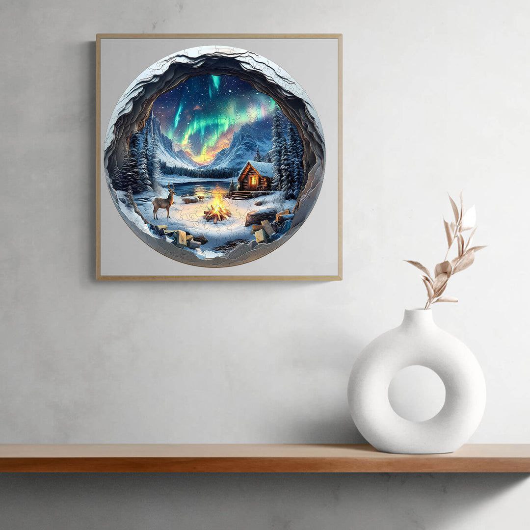 Northern Lights Winter Puzzle - PuzzleWood