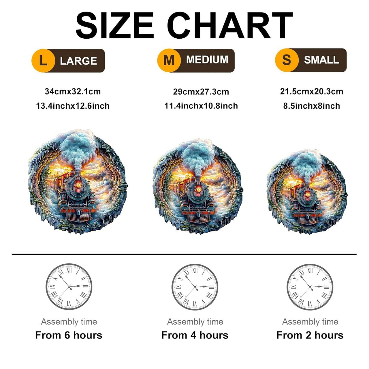 Steam Train Adventure Wooden Puzzle - PuzzleWood
