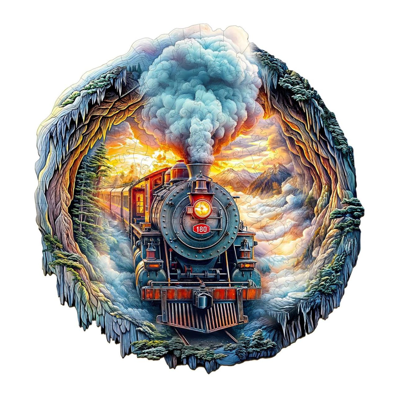 Steam Train Adventure Wooden Puzzle - PuzzleWood