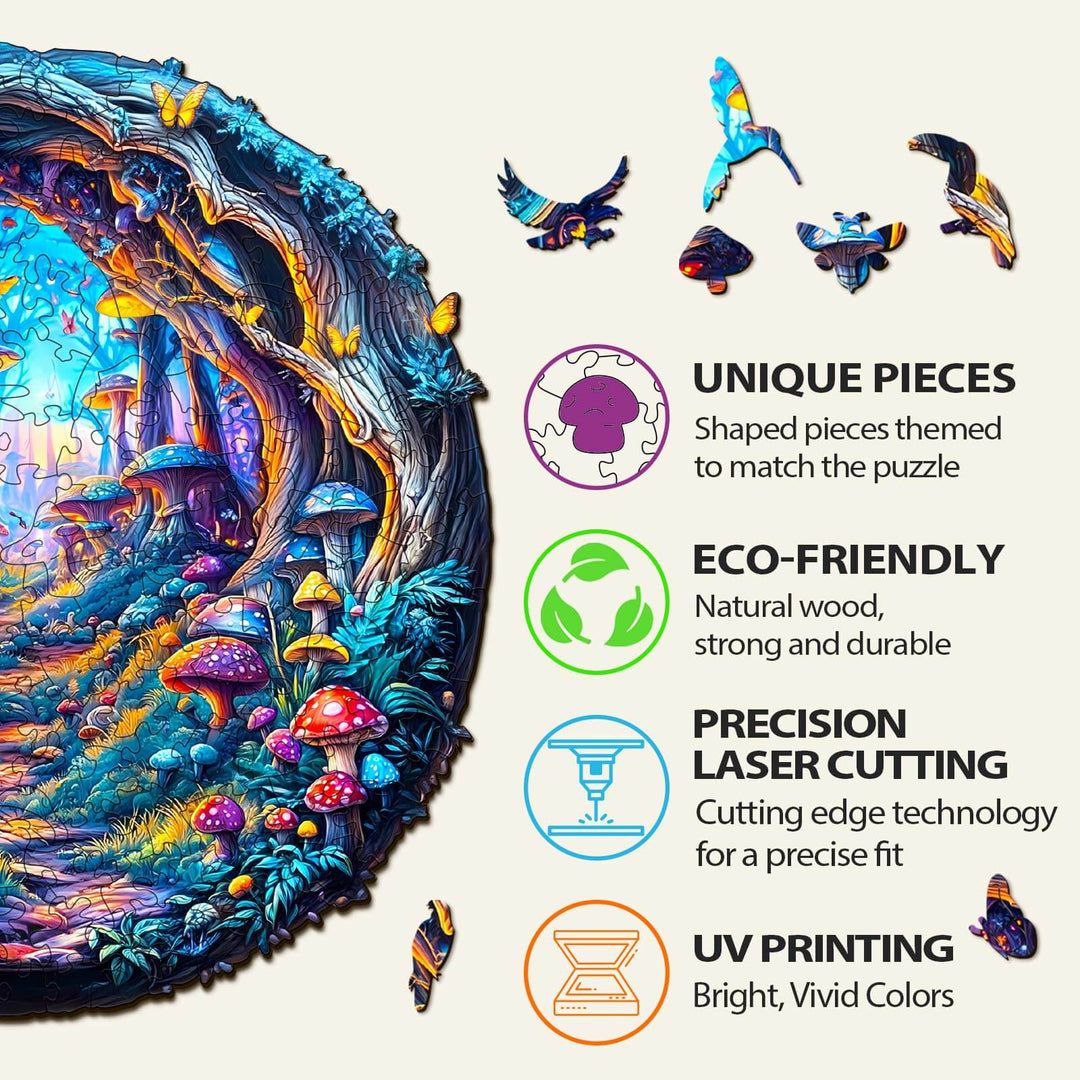 Enchanted Mushroom Forest Puzzle - PuzzleWood