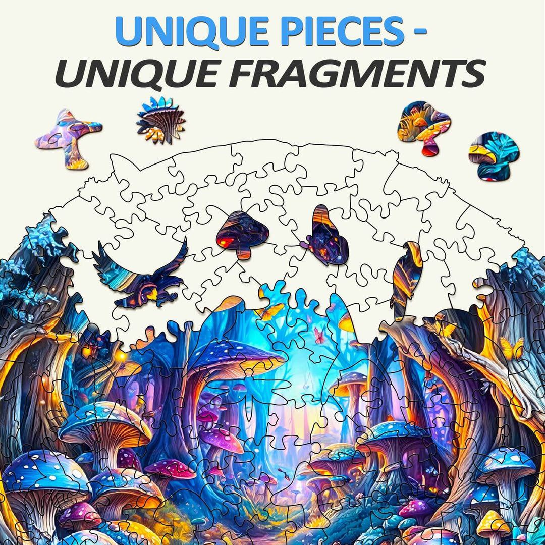 Enchanted Mushroom Forest Puzzle - PuzzleWood