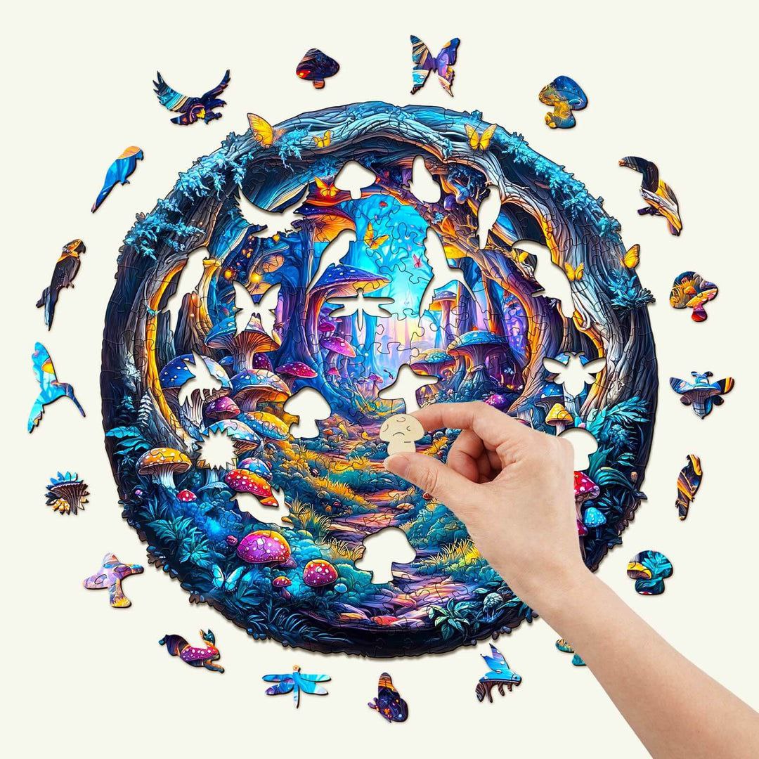 Enchanted Mushroom Forest Puzzle - PuzzleWood