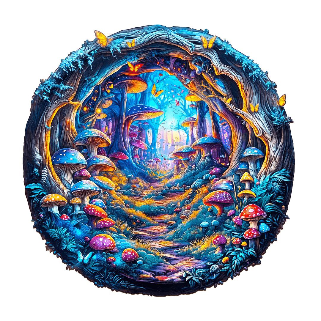 Enchanted Mushroom Forest Puzzle - PuzzleWood