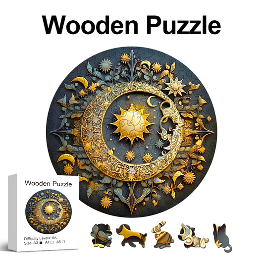 Celestial Mandala Wooden Puzzle - PuzzleWood