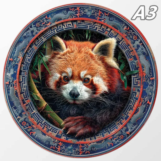Red Panda Wooden Puzzle - PuzzleWood