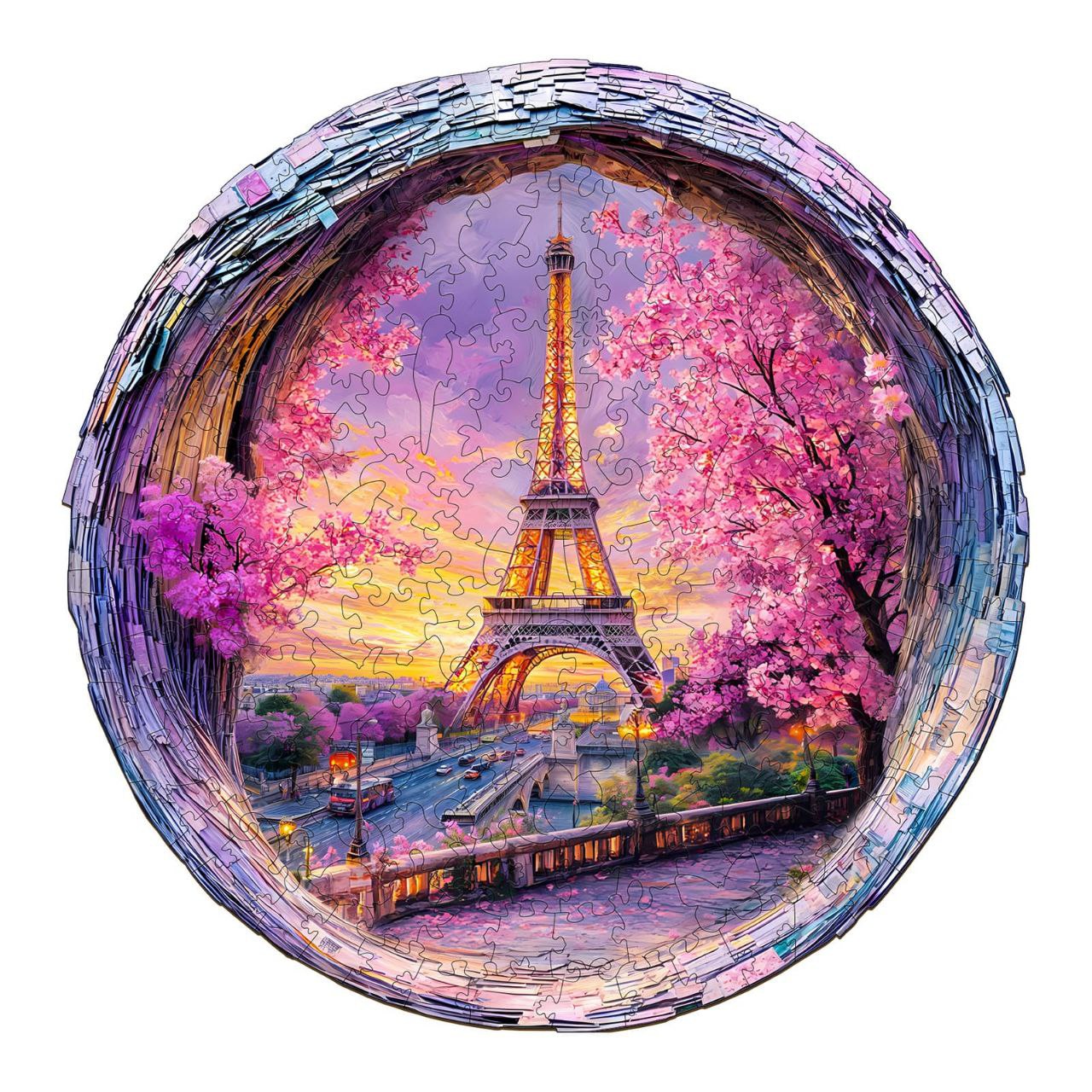 Paris Eiffel Tower - Wooden Puzzle - PuzzleWood