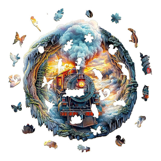 Steam Train Adventure Wooden Puzzle - PuzzleWood