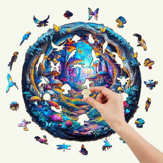 Enchanted Mushroom Forest Puzzle - PuzzleWood