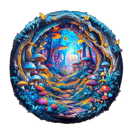 Enchanted Mushroom Forest Puzzle - PuzzleWood